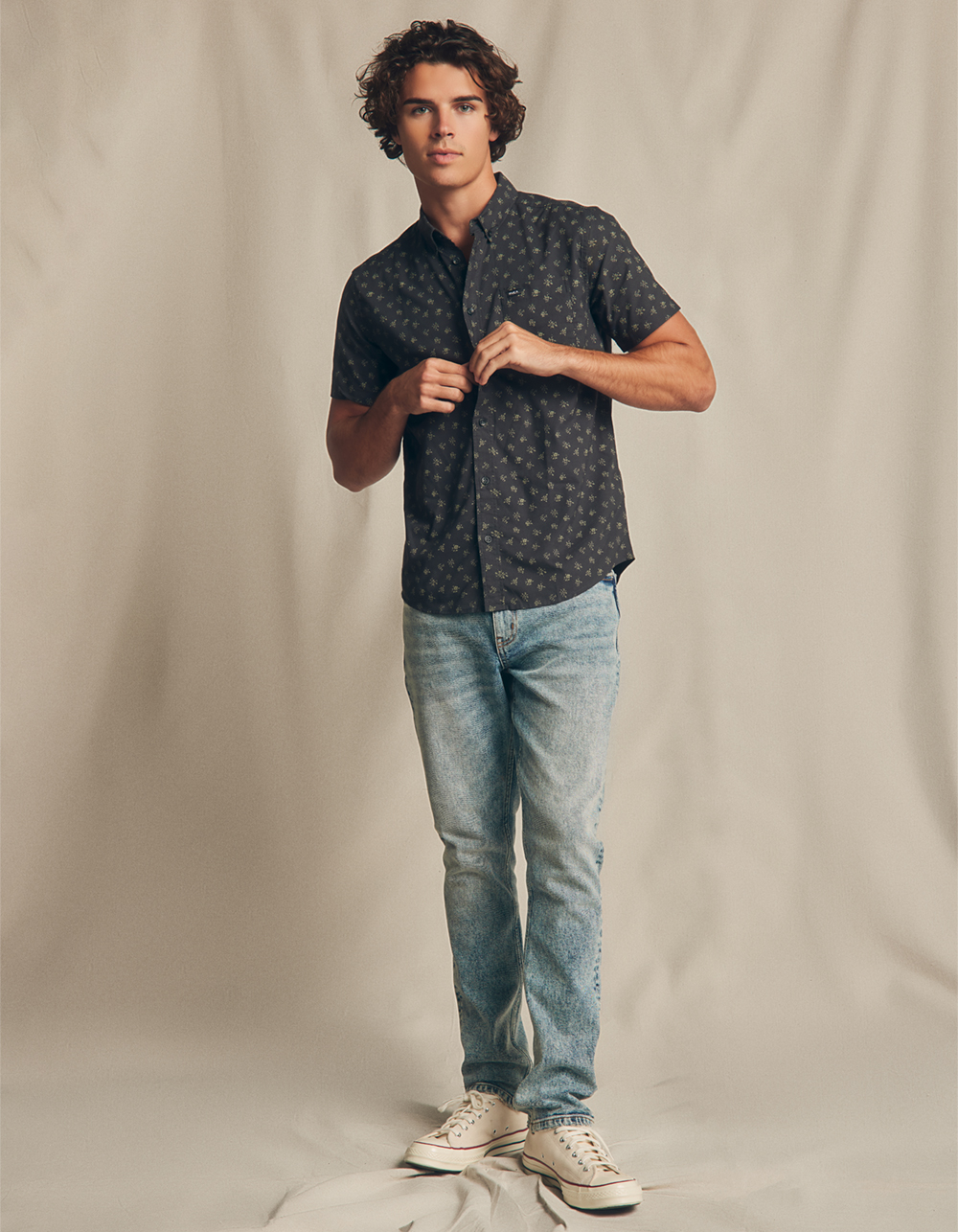 RSQ Mens Slim Taper Jeans - MEDIUM WASH