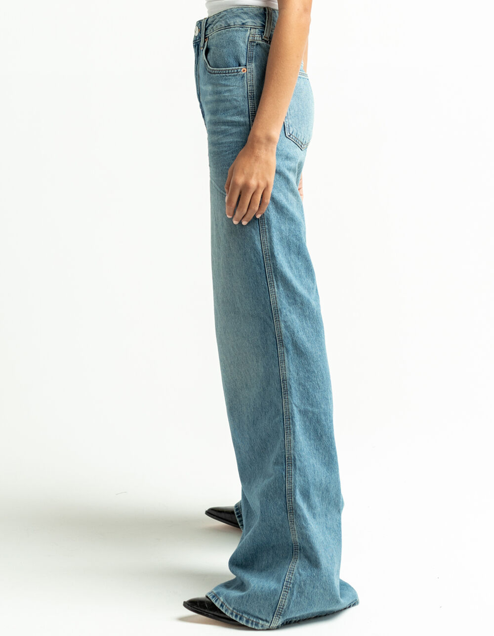 BDG Urban Outfitters Extreme Sky Womens Puddle Jeans - VINTAGE MEDIUM | Tillys