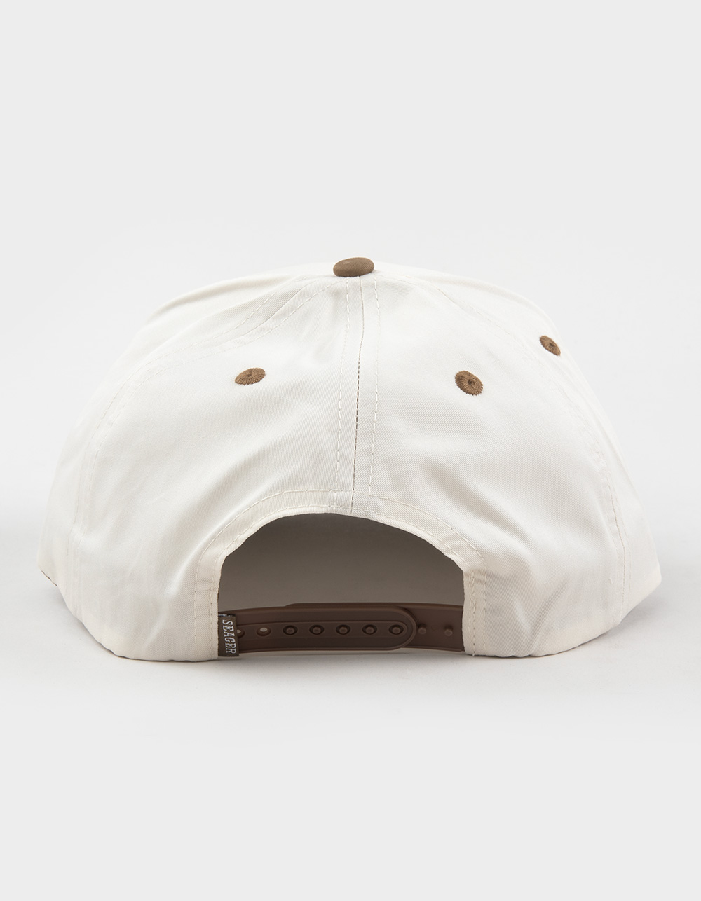 SEAGER Branded Snapback Hat - Cream Combo
