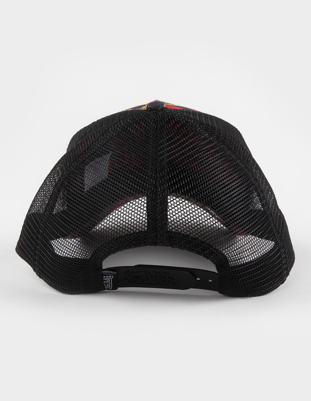 VON DUTCH Burnbloom Trucker Hat - BLK/RED