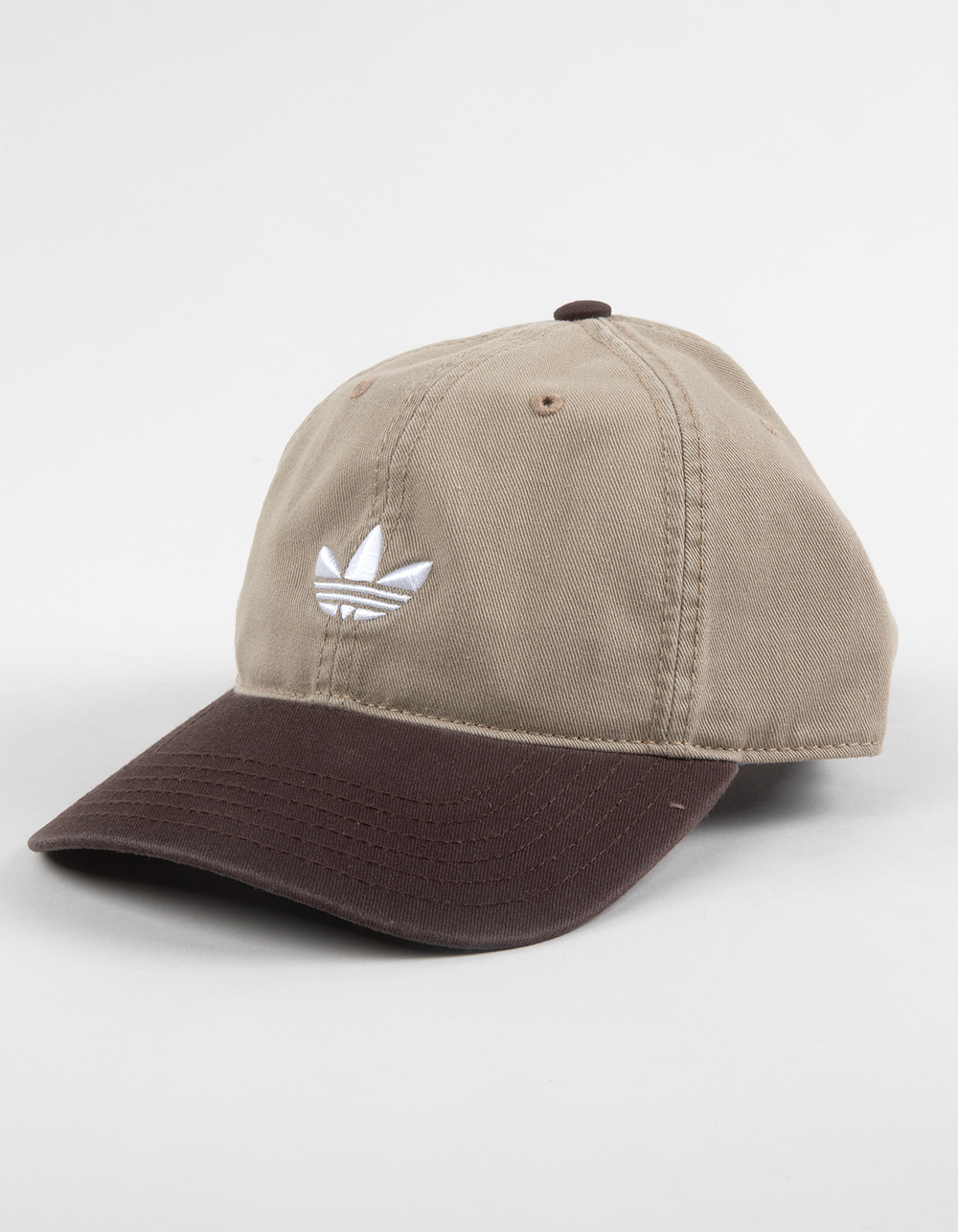ADIDAS Originals Relaxed Trefoil Strapback Hat - BROWN COMBO