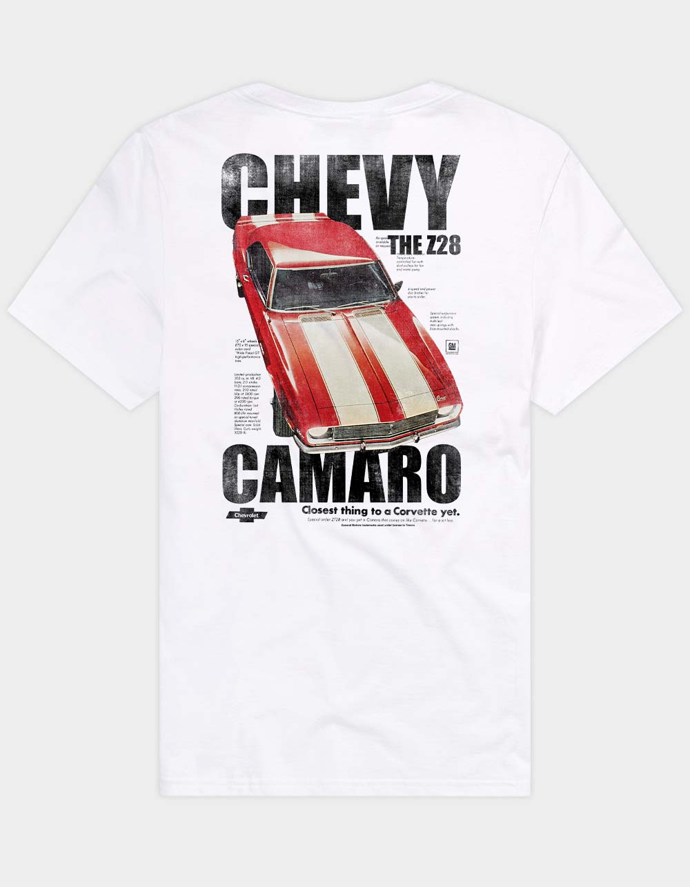 CHEVROLET Camaro Z28 Mens Tee - WHITE