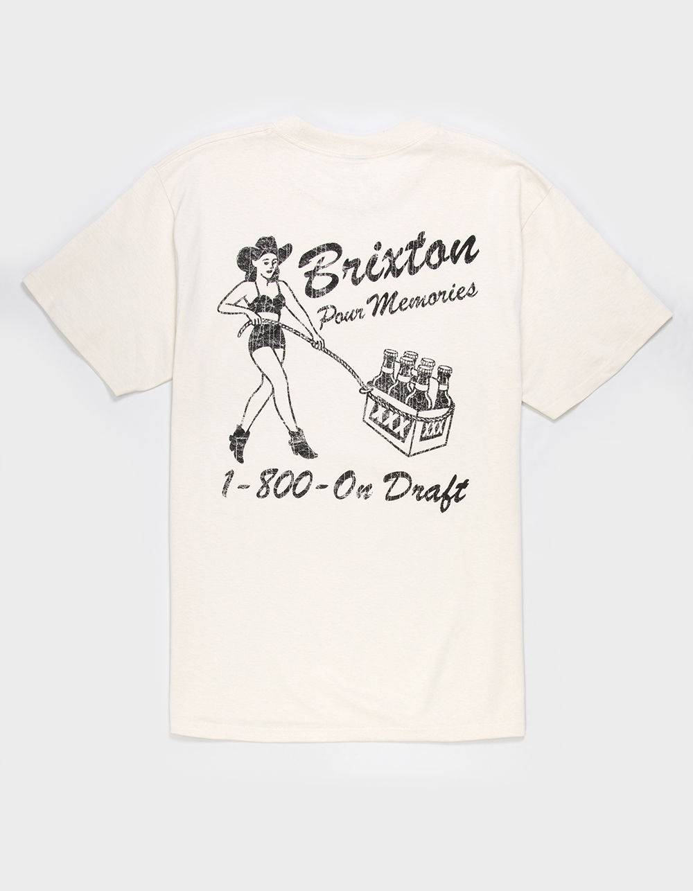 BRIXTON On Draft Mens Tee - CREAM