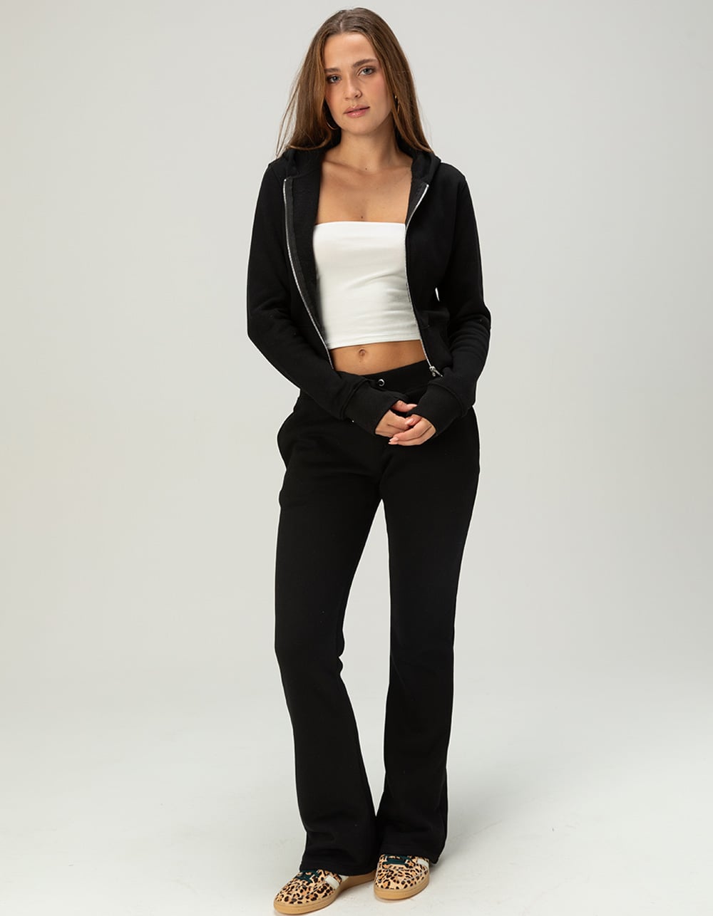TILLYS Womens Bootcut Sweatpants - BLACK