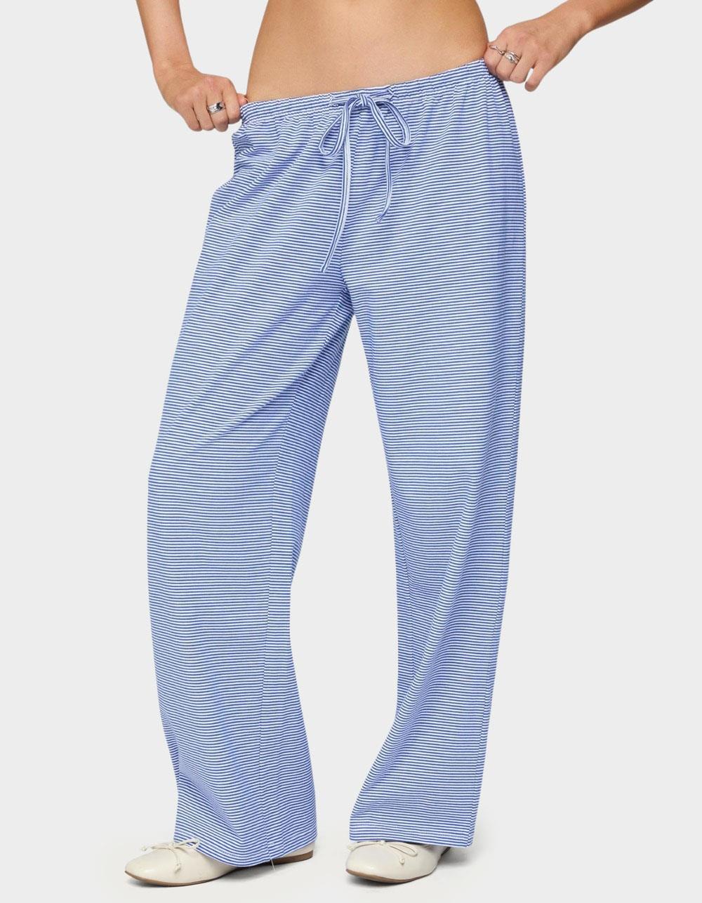 EDIKTED Petite Olivia Striped Loose Fit Pants