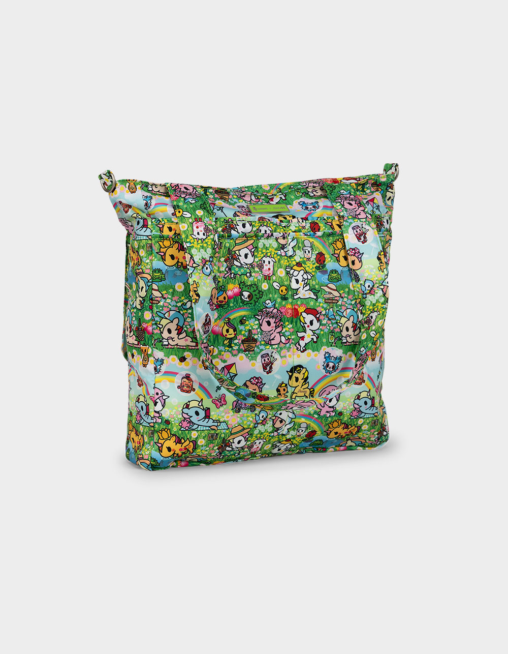 JUJUBE x tokidoki Meadow Blooms Be Light Tote Bag - LT GREEN
