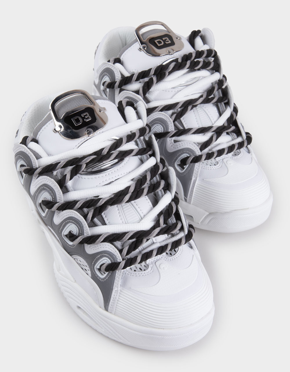 OSIRIS D3 2001 Skate Shoes - WHT/GRAY
