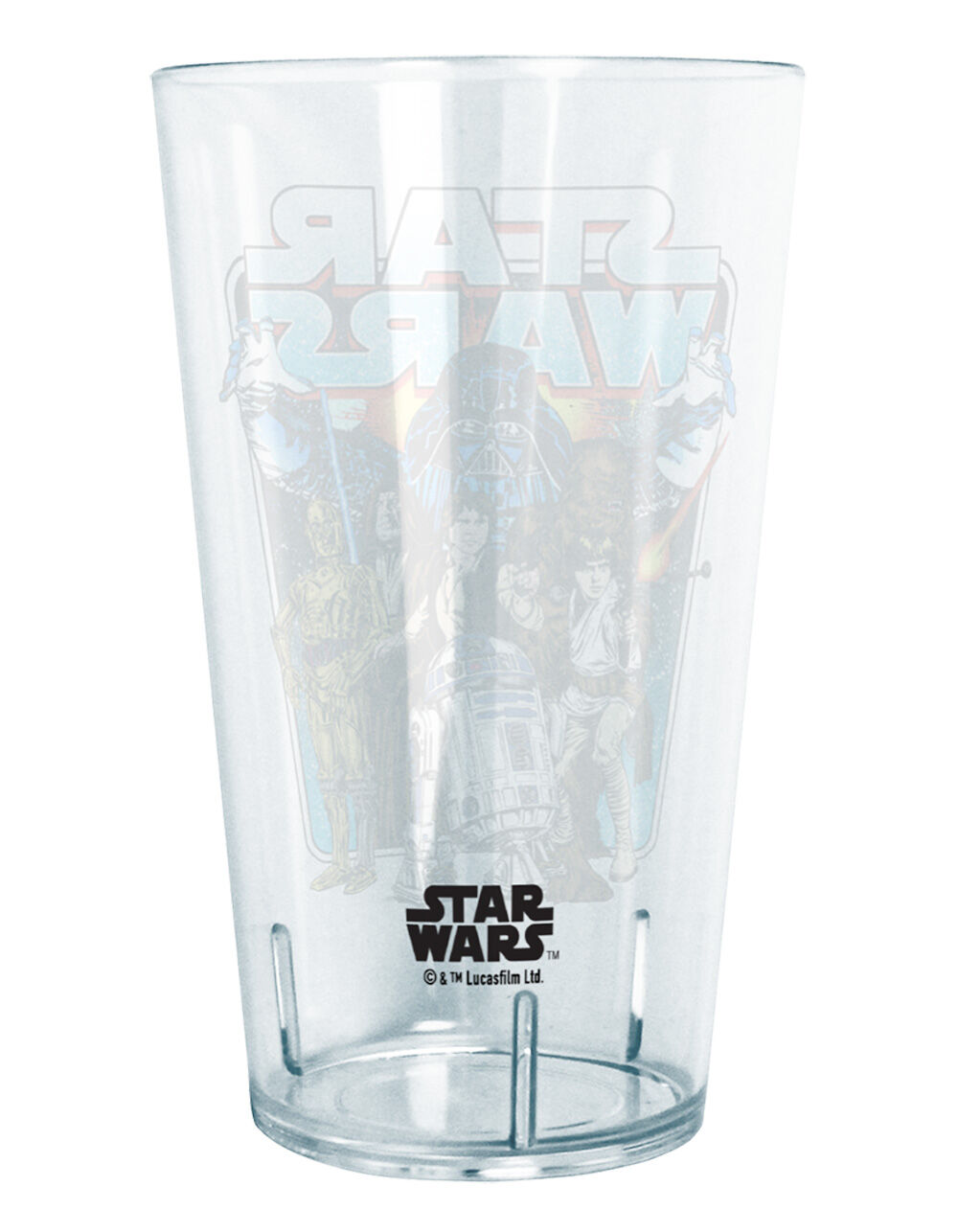 STAR WARS 24 oz Classic Battle Plastic Cup - CLEAR