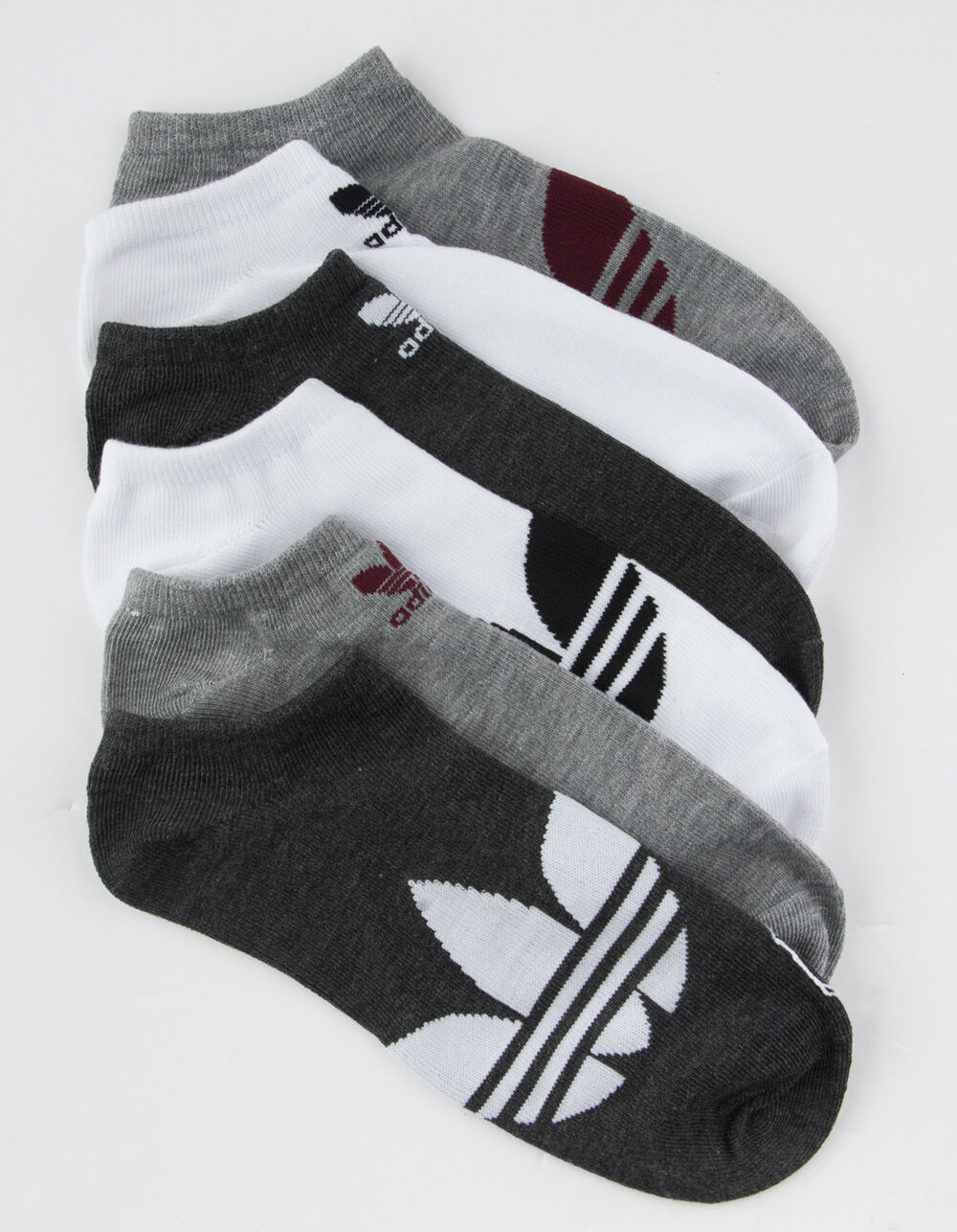 ADIDAS 6 Pair Originals Trefoil Mens No Show Socks MULTI Tillys