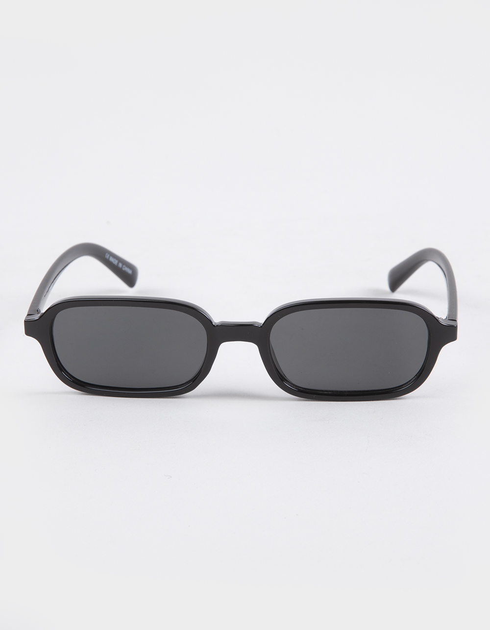 RSQ Rectangle Plastic Sunglasses - BLACK