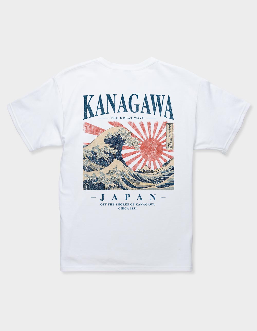 JAPAN Kanagawa Great Wave Unisex Kids Tee - WHITE