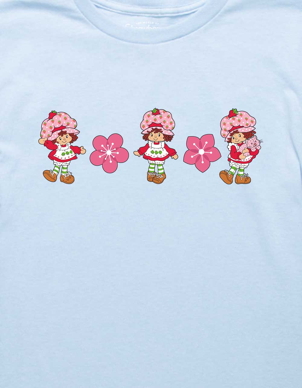 STRAWBERRY SHORTCAKE Dancing Blossoms Girls Tee - LIGHT BLUE