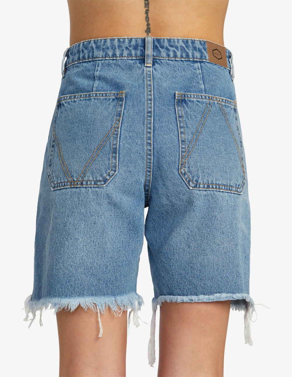 RVCA Crawford Womens Long Denim Shorts DENIM Tillys
