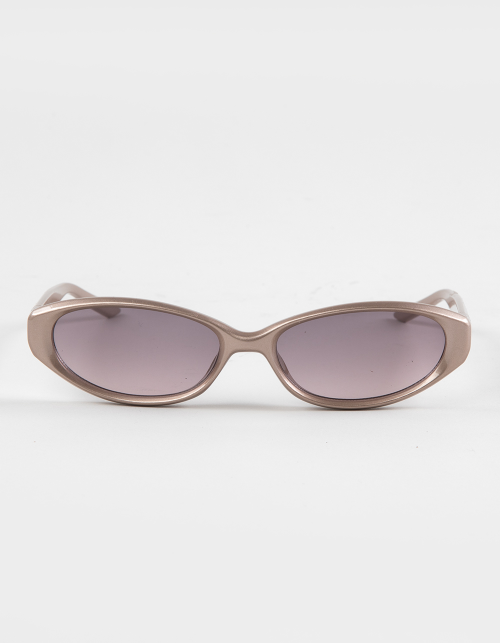 RSQ Rectangle Shimmer Plastic Sunglasses - GOLD