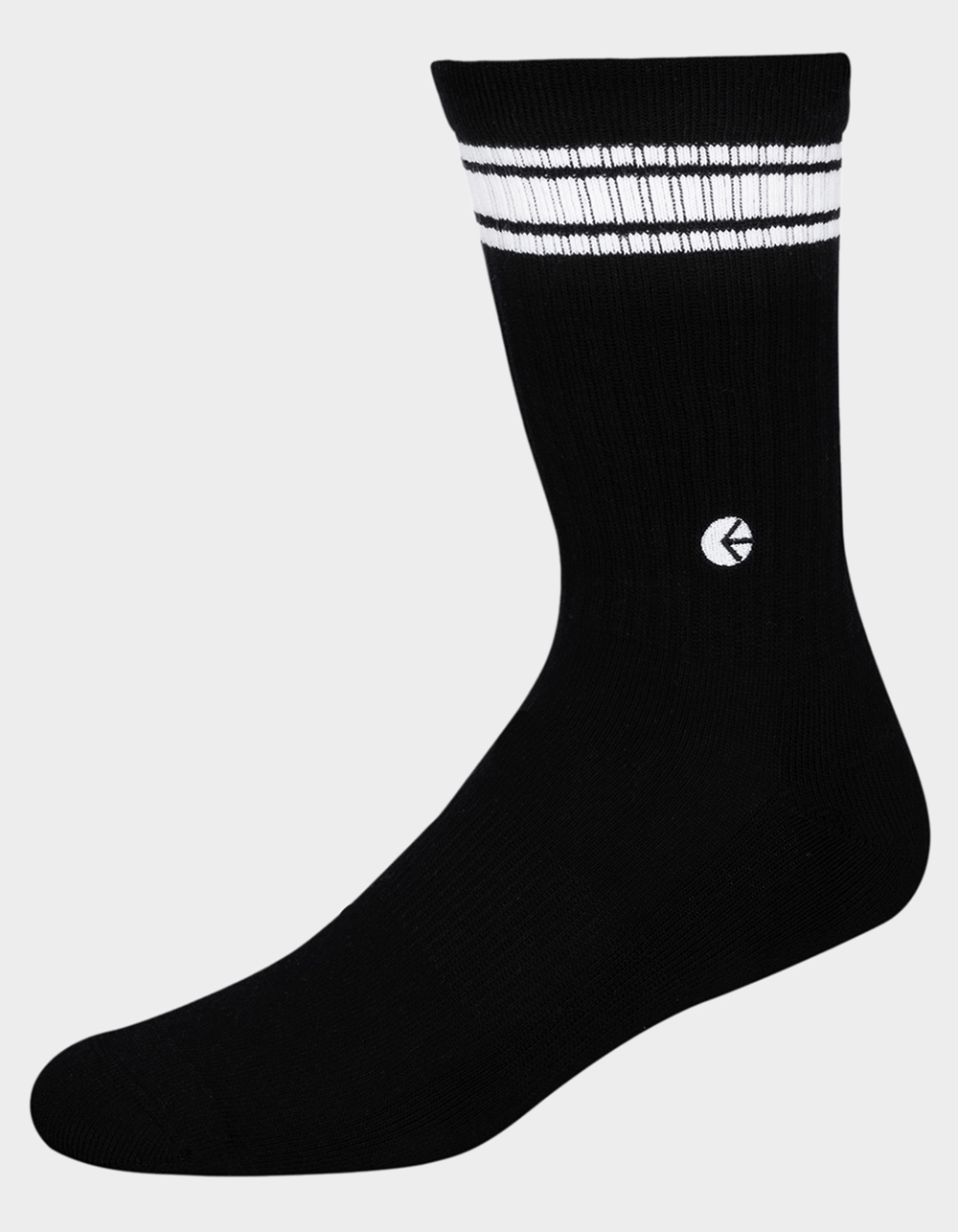 ETHIKA Stripe Mens Crew Socks BLACK Tillys