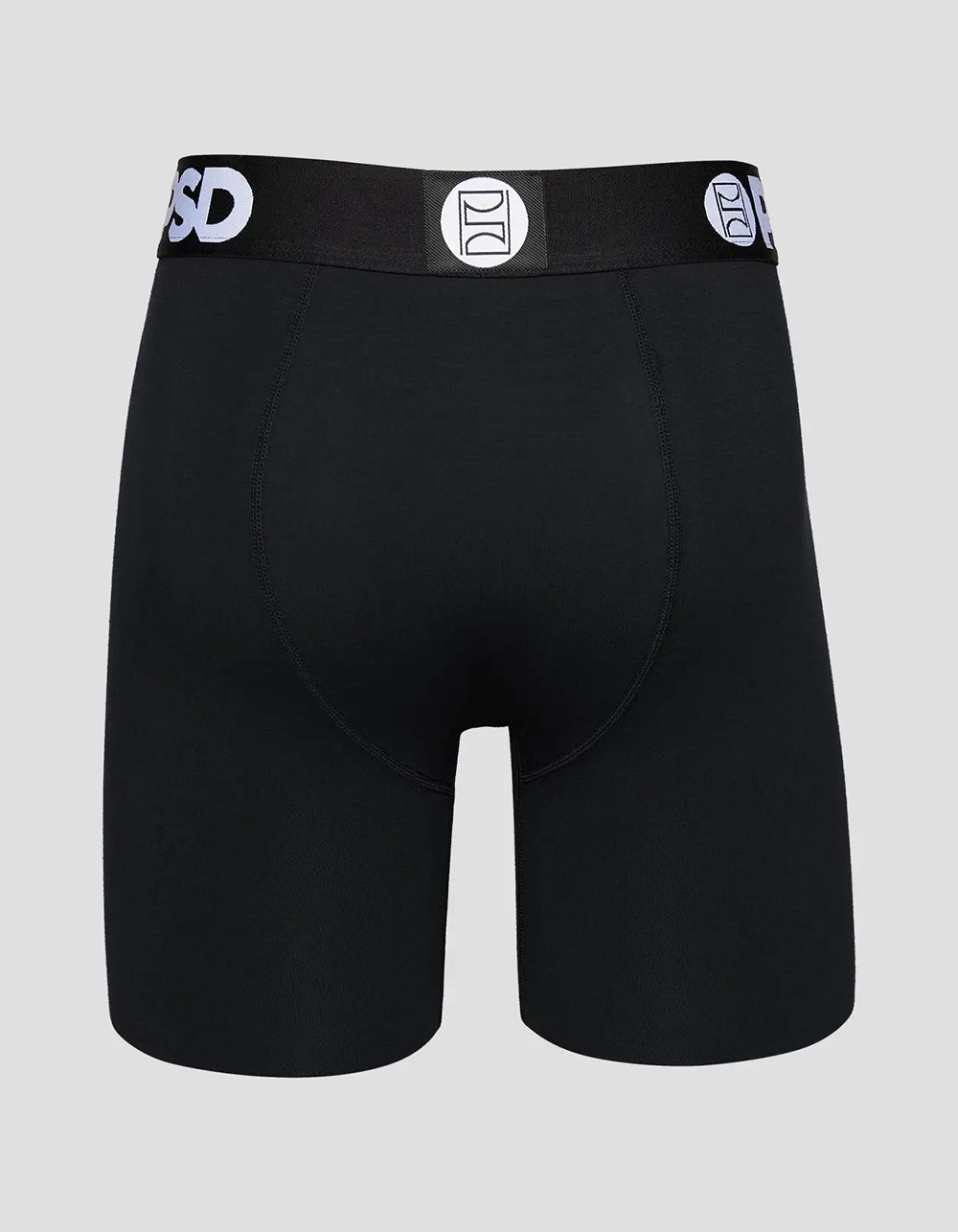 PSD Solids 3 Pack Mens Boxer Briefs - BLACK