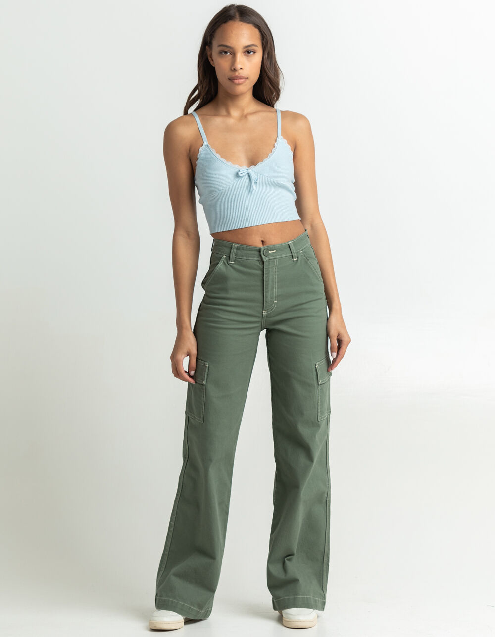 LEE Heritage High Rise A Line Womens Cargo Pant - IVY | Tillys