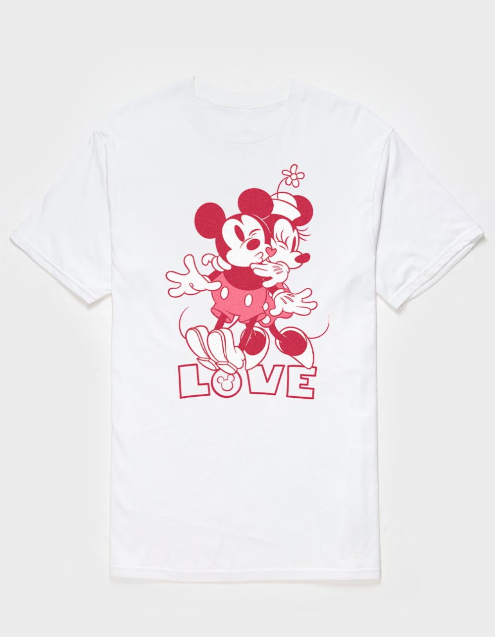 DISNEY Mickey & Minnie Kiss Unisex Tee - WHITE