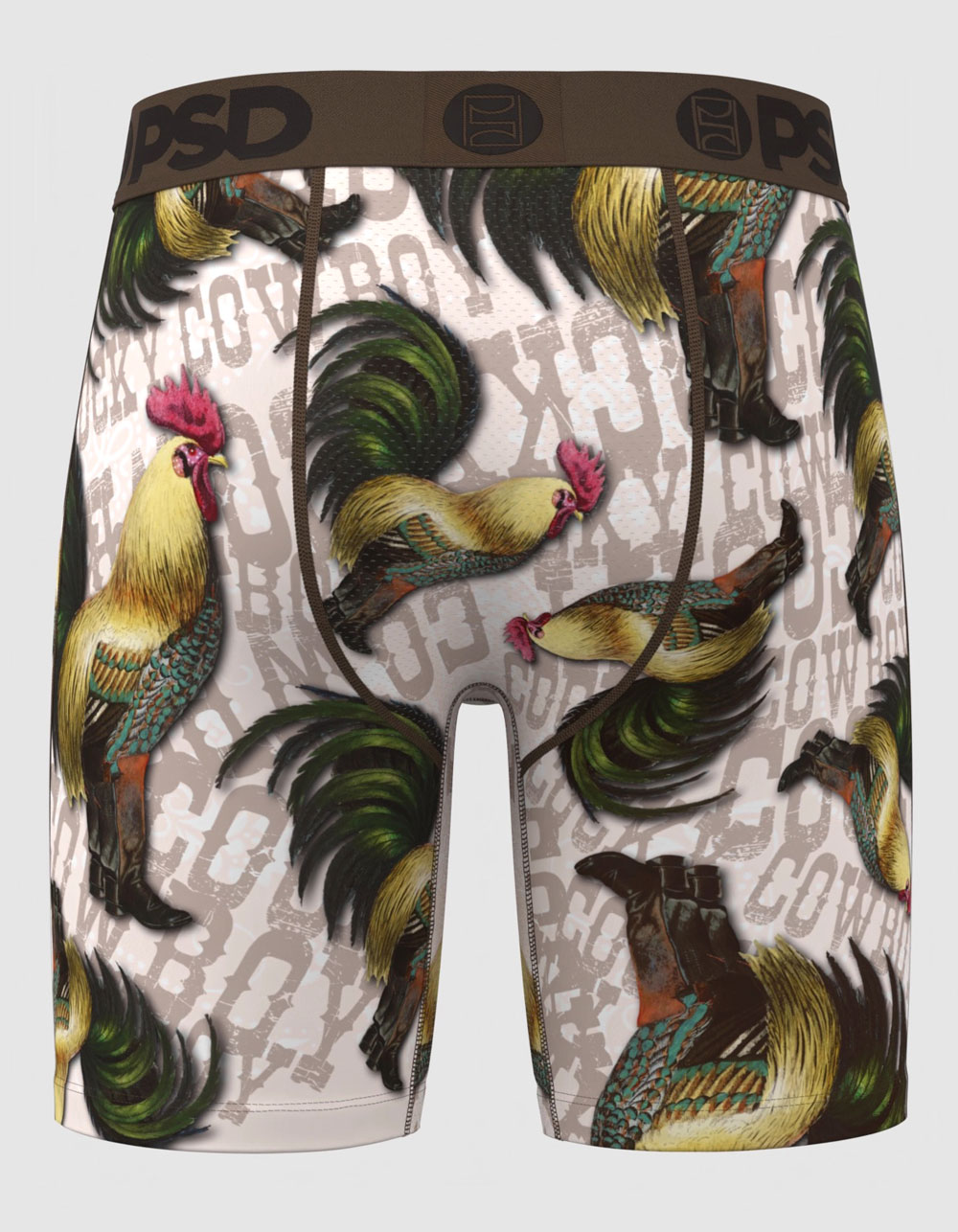 PSD Cocky Cowboy Mens Boxer Briefs - MULTI