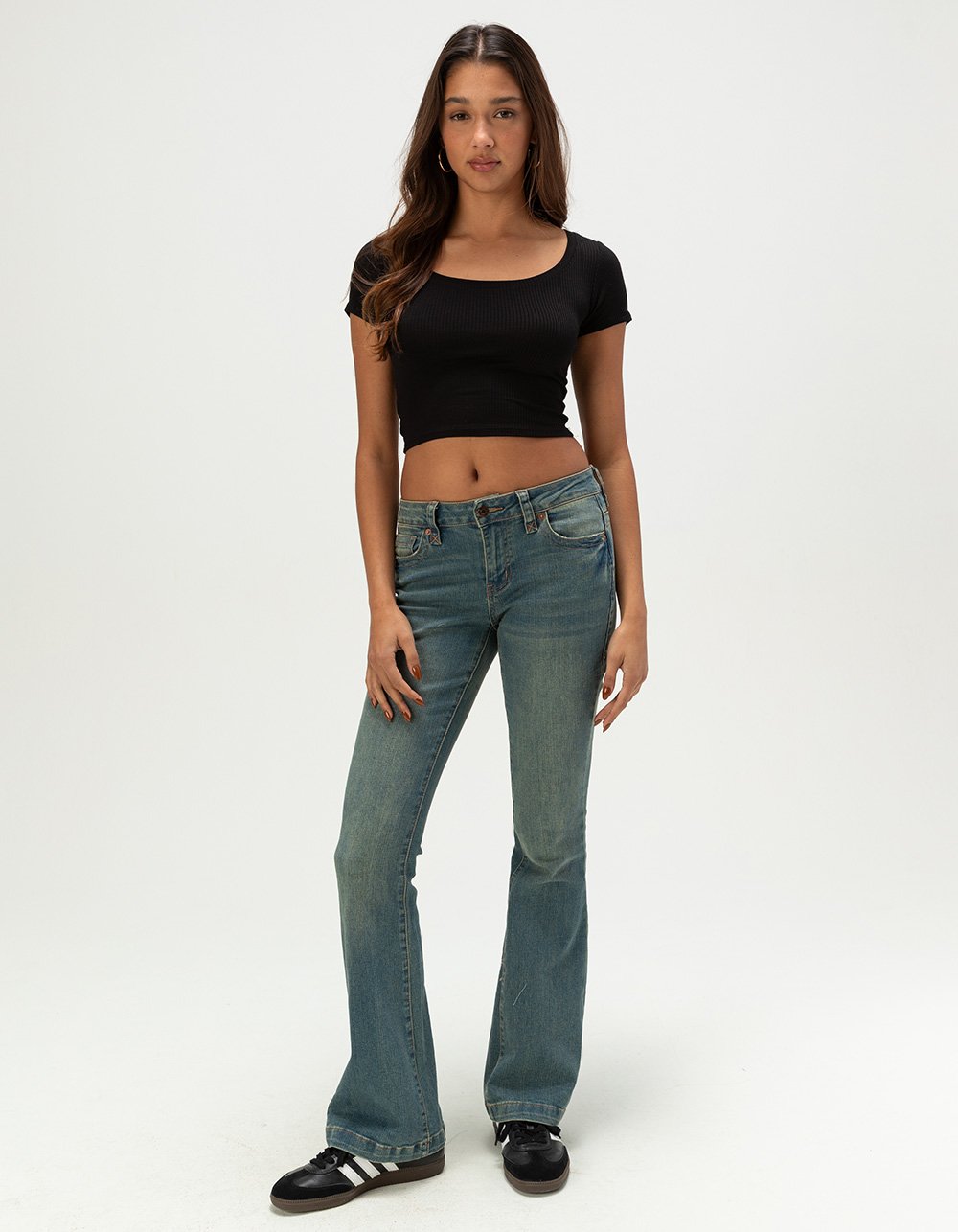 HEART & HIPS Womens Scoop Neck Top