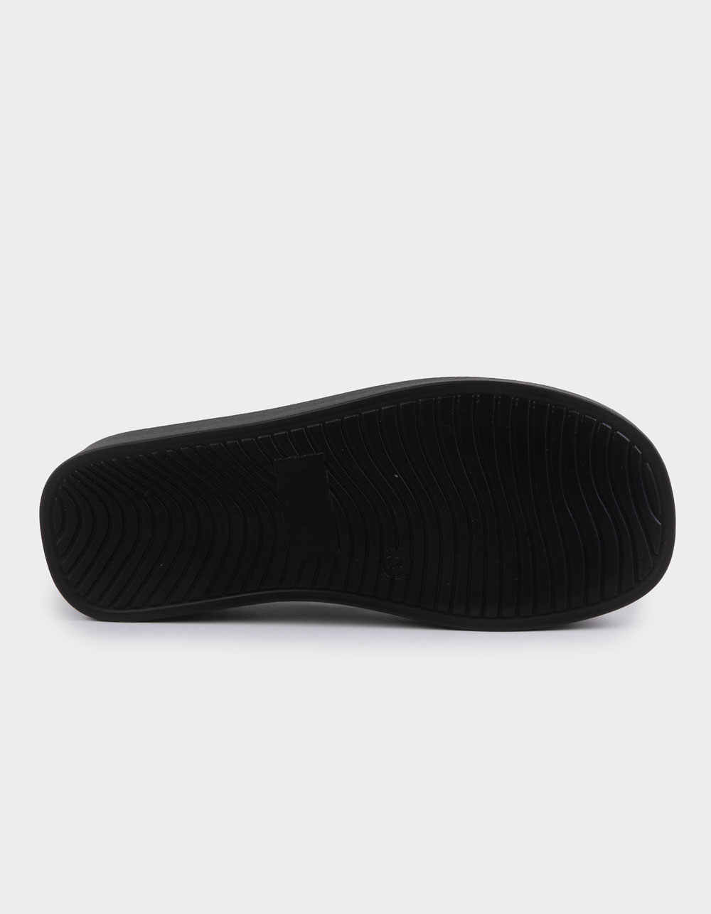 BAMBOO Luck Womens Flatform Sandals - BLACK