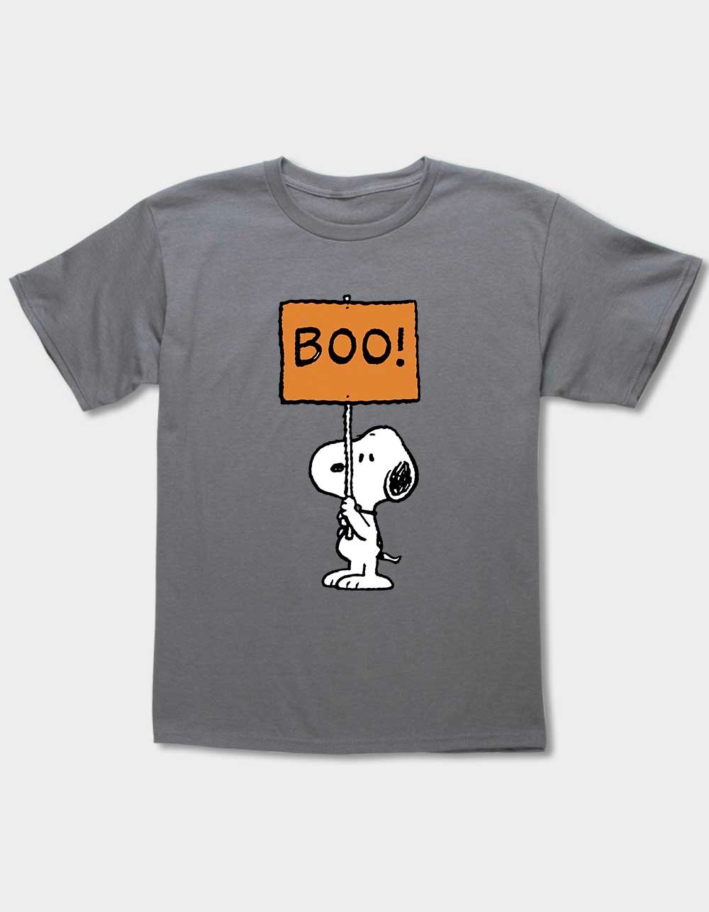 PEANUTS Boo Unisex Kids Tee - CHARCOAL - XS
