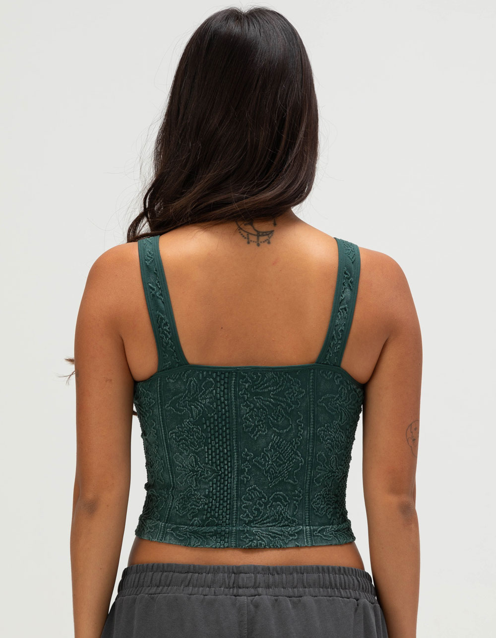 BDG Urban Outfitters Tapestry Womens V-Neck Tank Top - GREEN