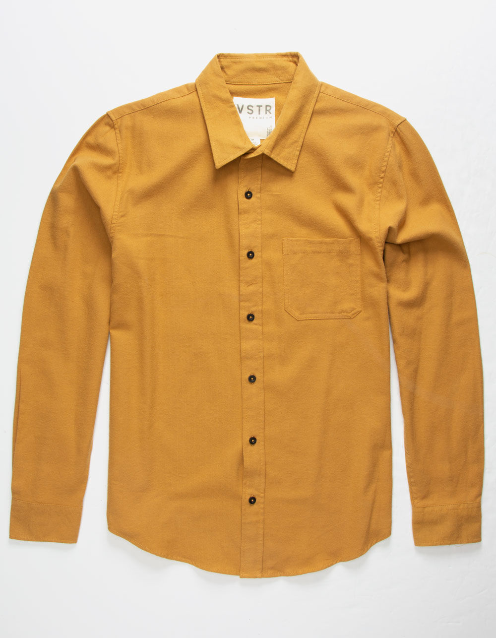 VSTR Solid State Mens Mustard Flannel Shirt - MUSTARD | Tillys