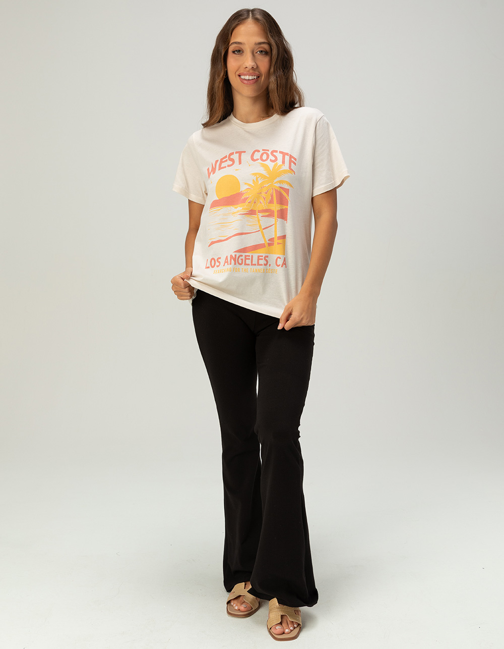 TANNER CōSTE West Coast Womens Tee - WHITE