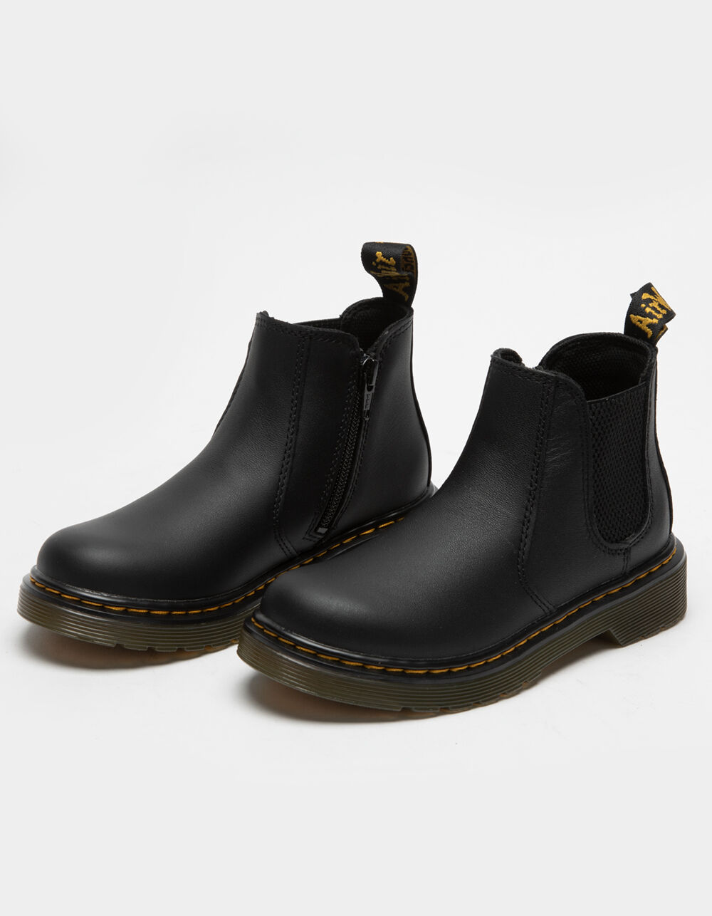 Mevrouw Geliefde Voorbijganger DR. MARTENS 2976 Kids Leather Boots - BLACK | Tillys