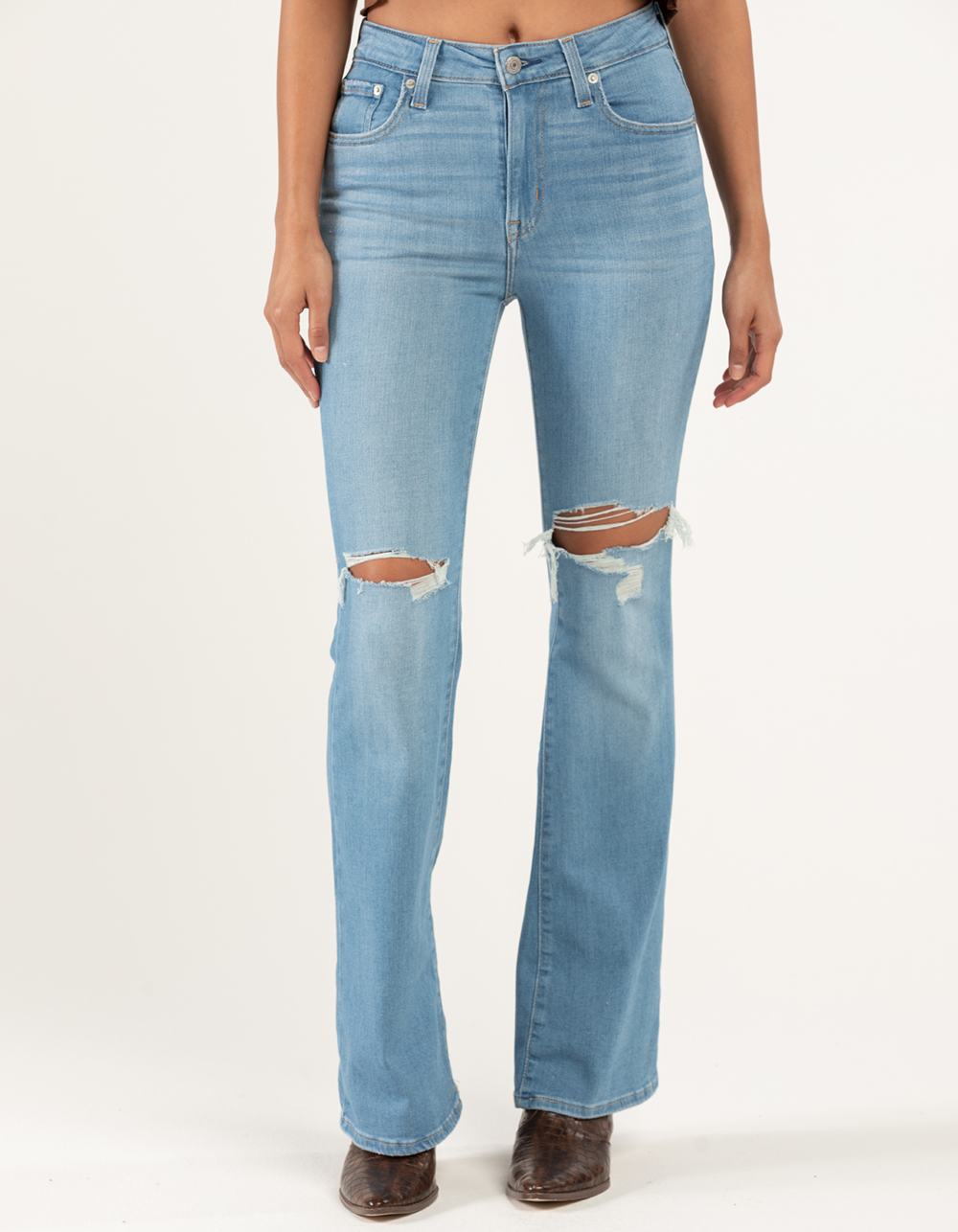 LEVI'S 726 Light Womens High Rise Flare Jeans - LIGHT INDIGO | Tillys
