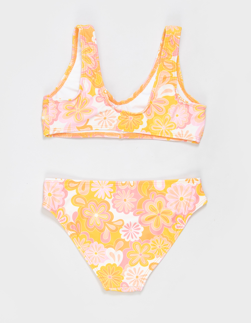 CORAL & REEF Peaches And Cream Girls Bralette Bikini Set - WHITE COMBO