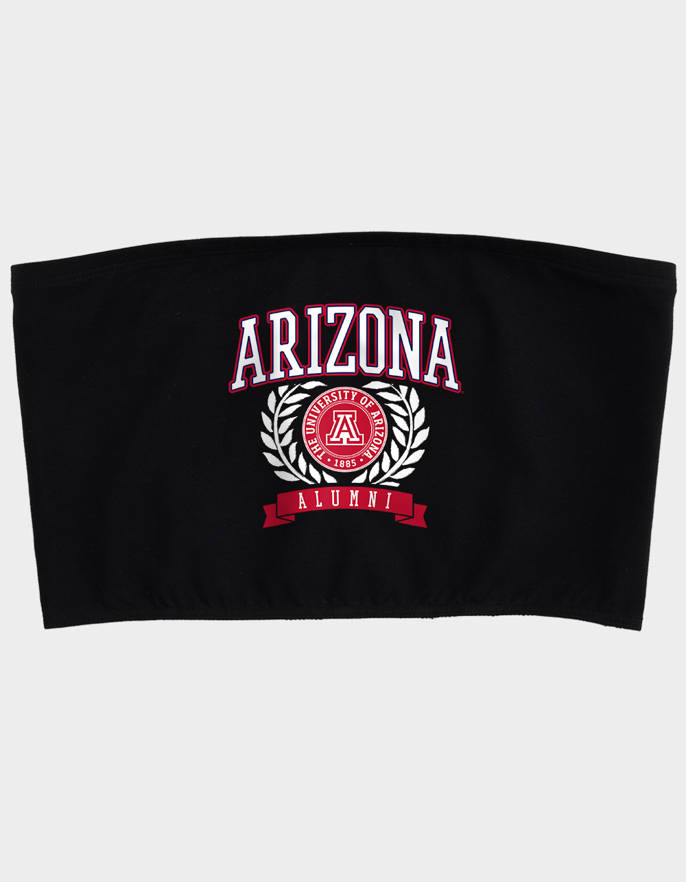 THE UNIVERSITY OF ARIZONA Alumni Seal Womens Tube Top - BLACK