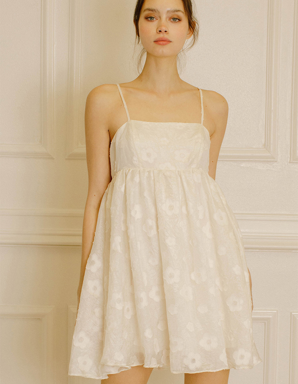 STORIA Womens Babydoll Dress CREAM Tillys