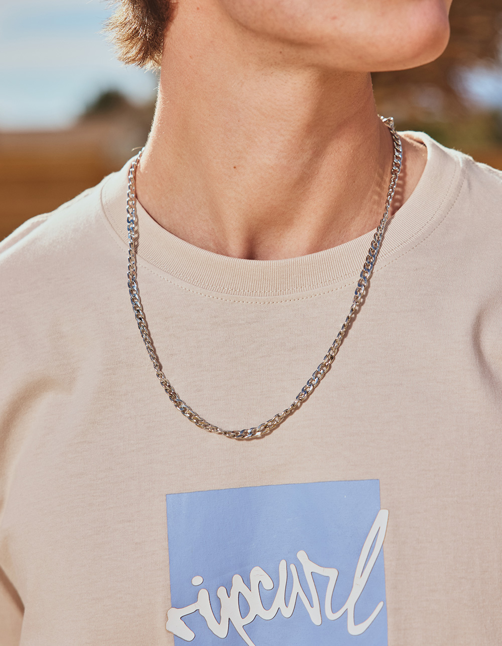 RSQ Mens 2.5mm Rope Chain Necklace