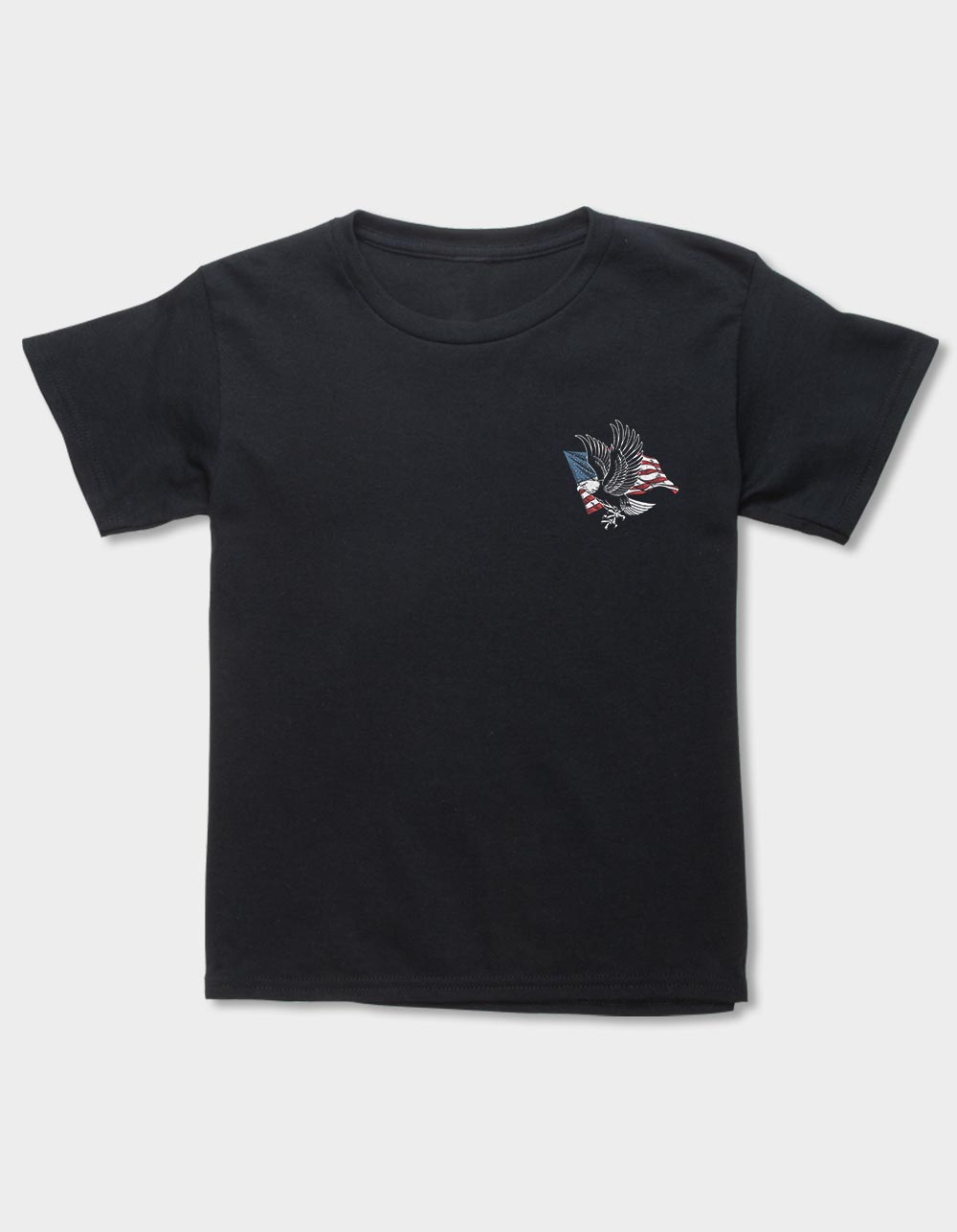 EAGLE Flag Unisex Kids Tee - BLACK