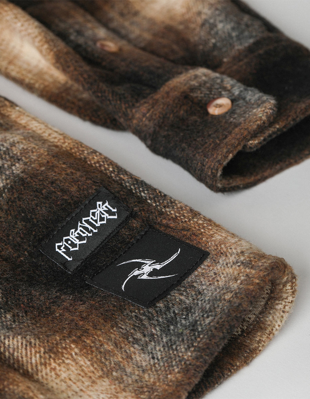 FORMER Dion Mens Flannel - BROWN