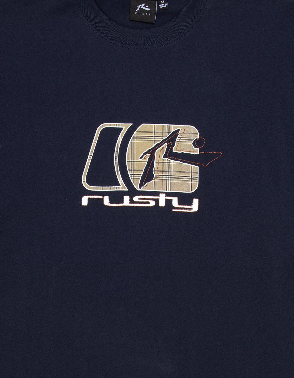 RUSTY Checkout Mens Tee - NAVY