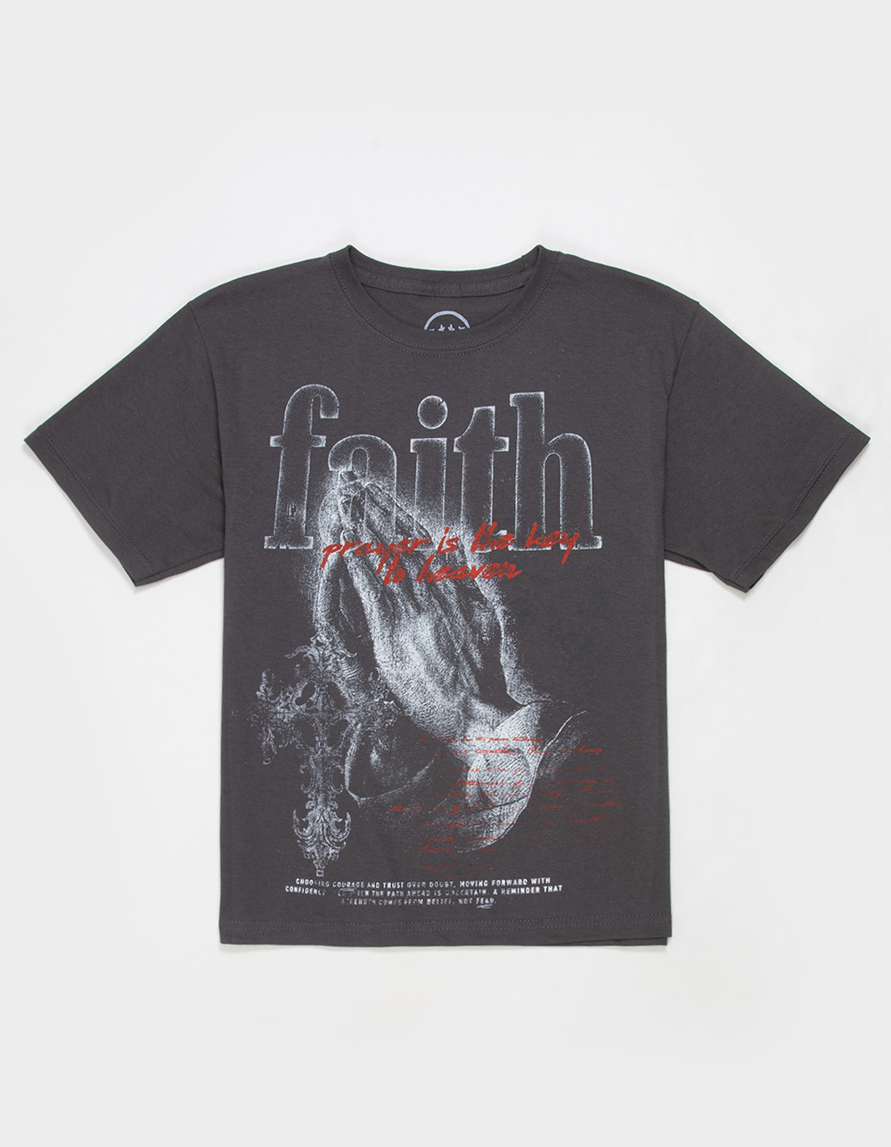 CVLA Unshaken Boys Tee - CHARCOAL