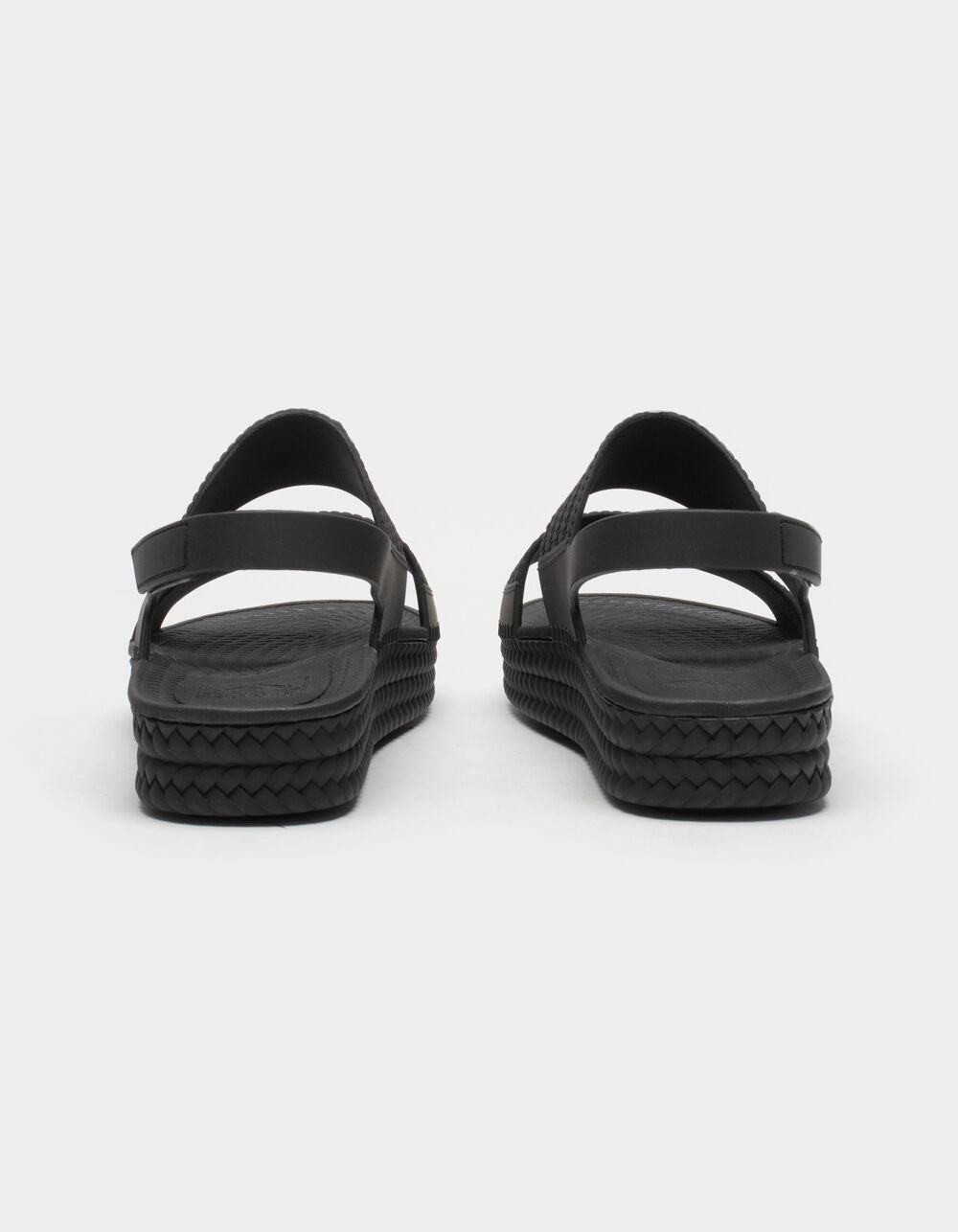 reef black platform sandals