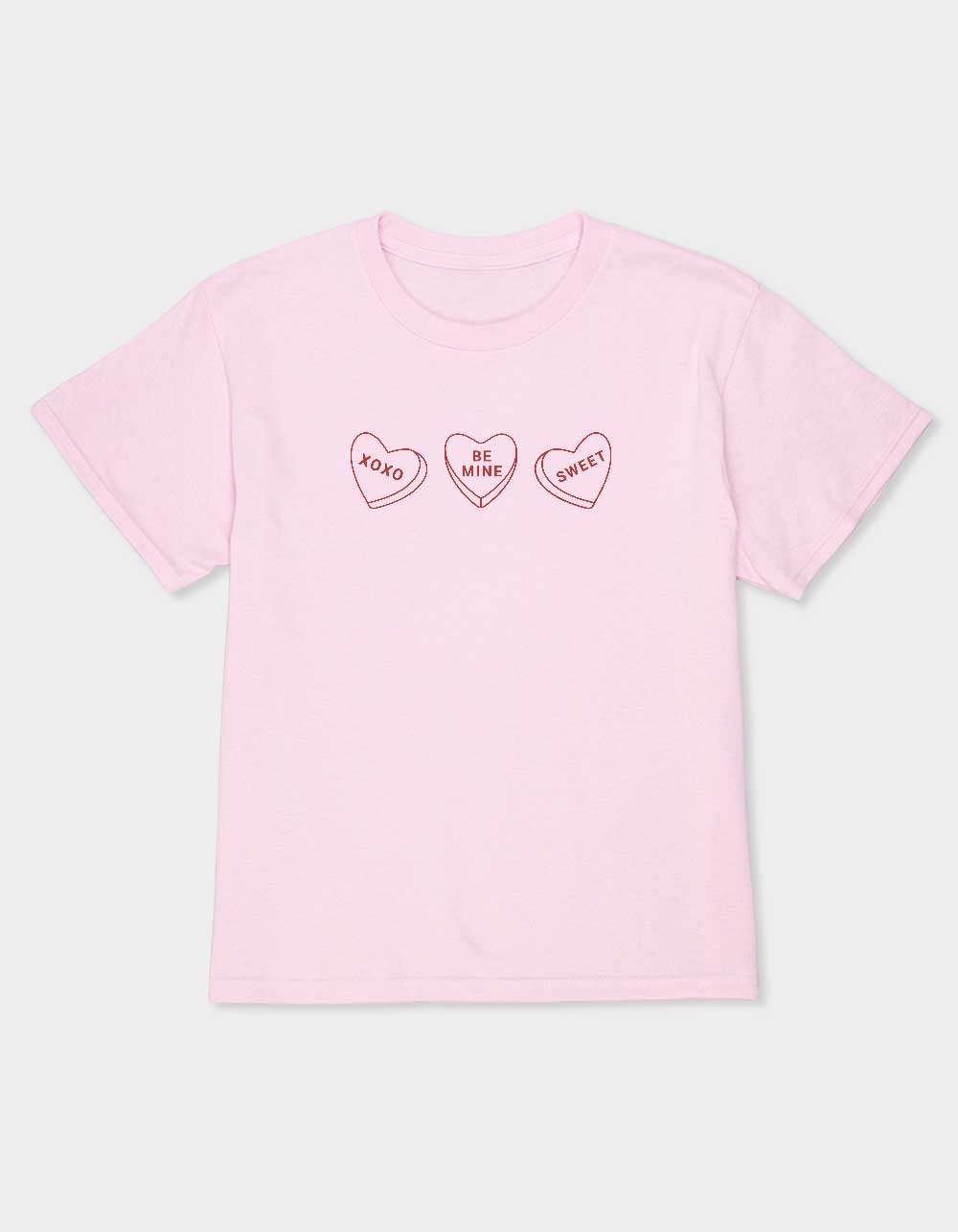 HEART Sweetheart Trio Unisex Kids Tee - LIGHT PINK