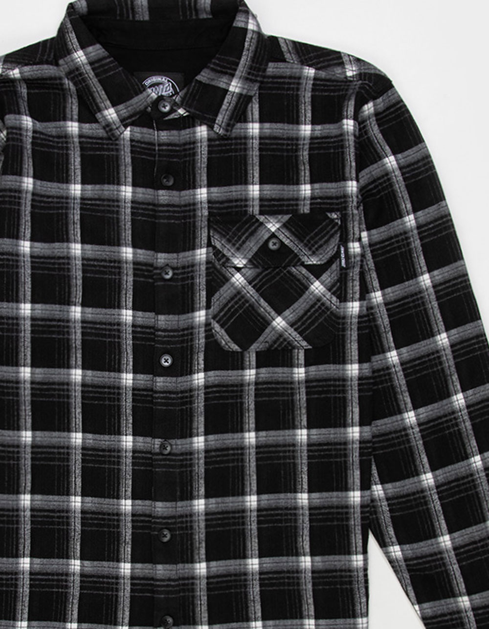 SANTA CRUZ Classic Mens Flannel - BLACK