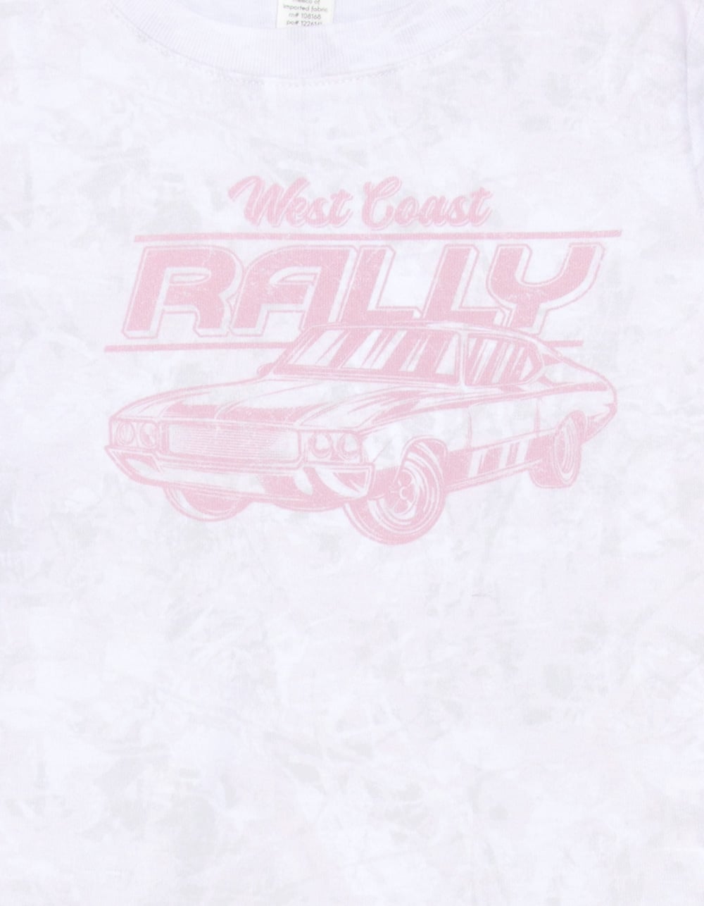 FULL TILT Car Camo Print Girls Tee - PINK COMBO