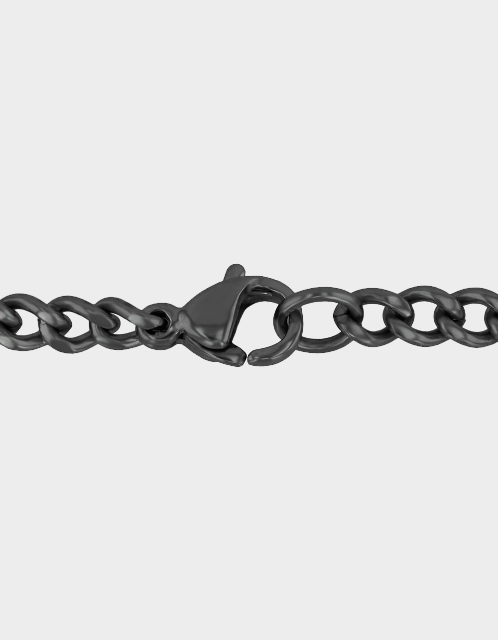 STEEL NATION Stainless Steel With Black IP Cross Pendant - BLACK