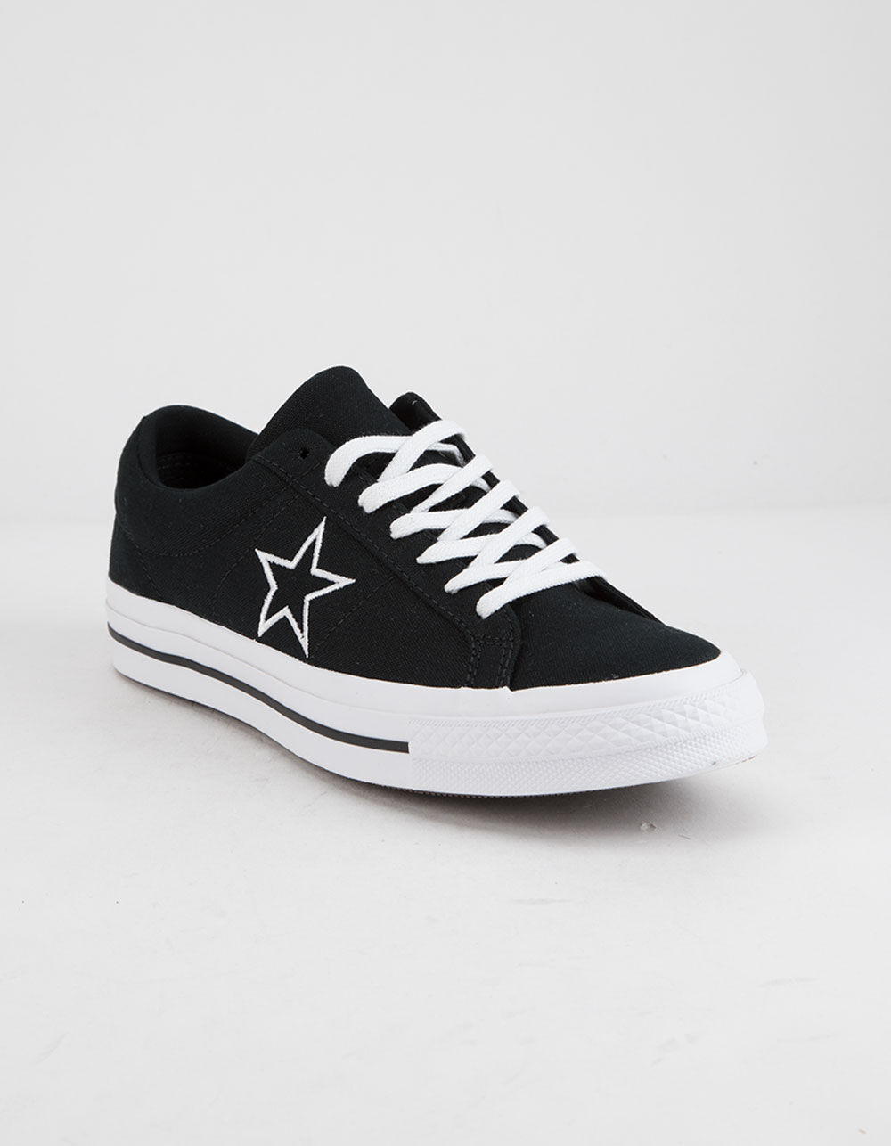 CONVERSE One Star Ox Black & White Low Top Shoes image number 1