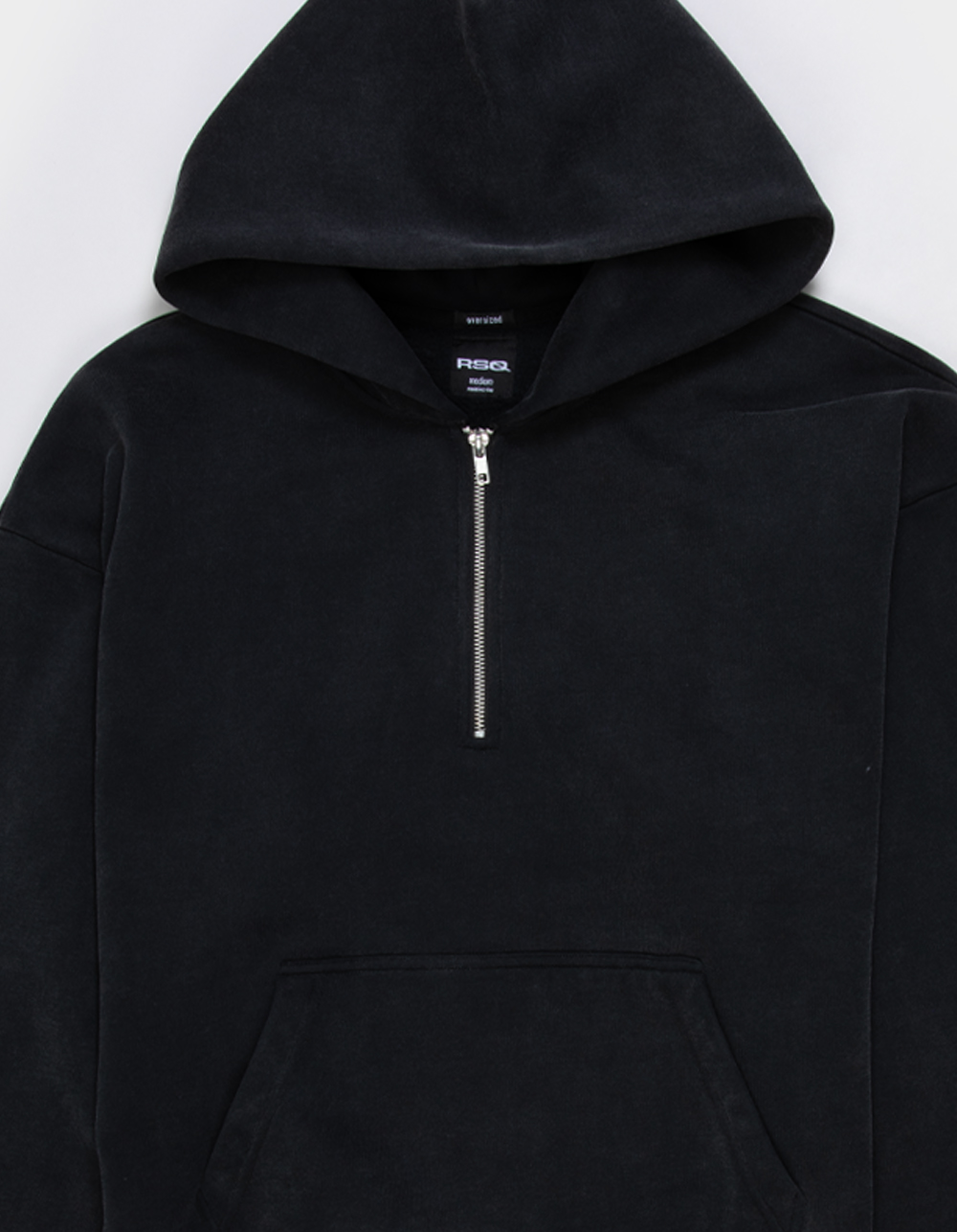 RSQ Mens Quarter Zip Hoodie - BLACK