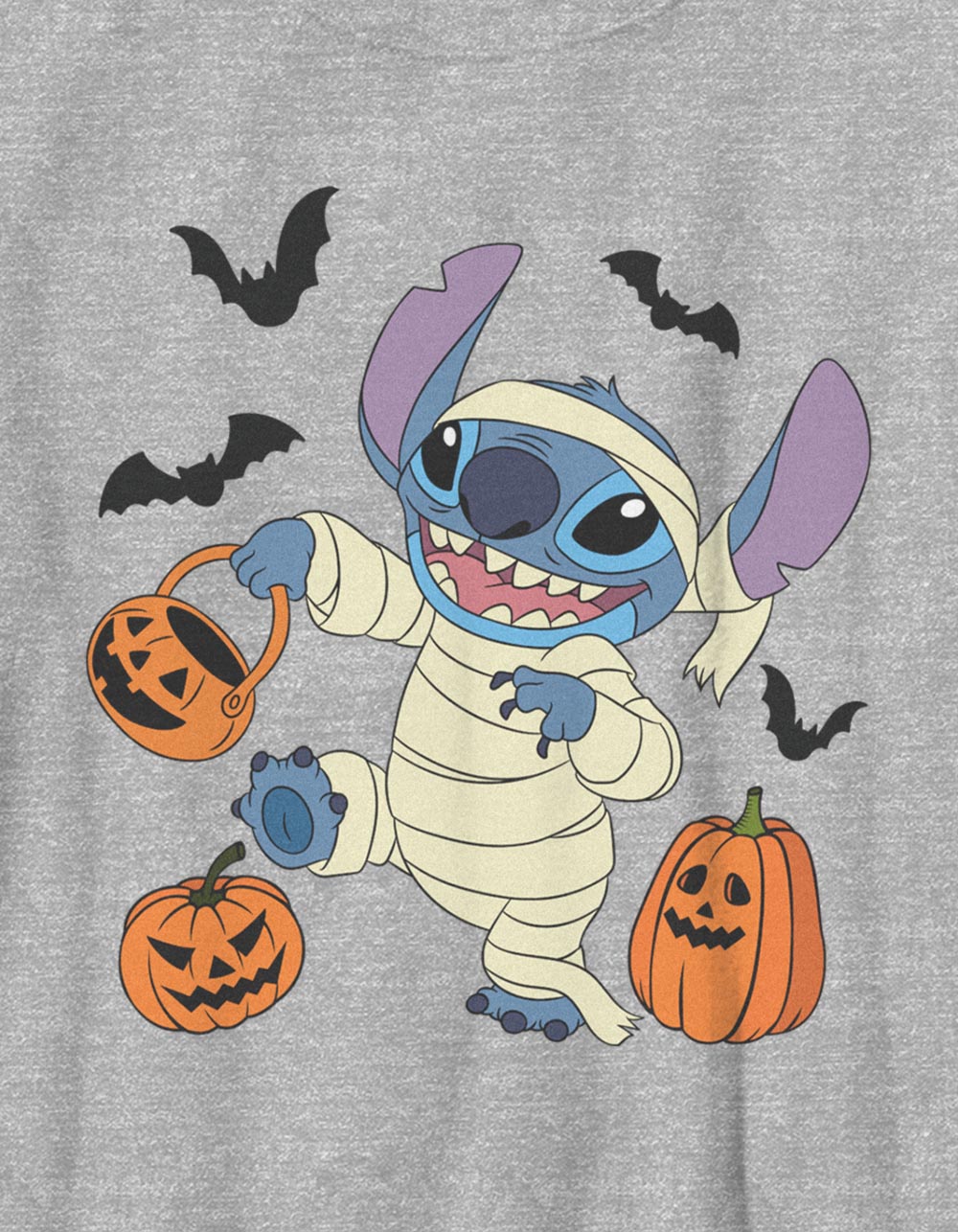 LILO & Stitch Mummy Unisex Kids Tee - HEATHER GRAY