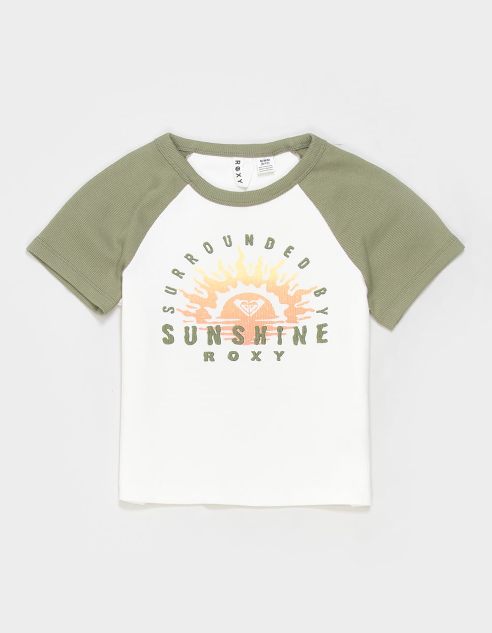 ROXY Feed Your Soul Girls Raglan Tee - WHITE COMBO