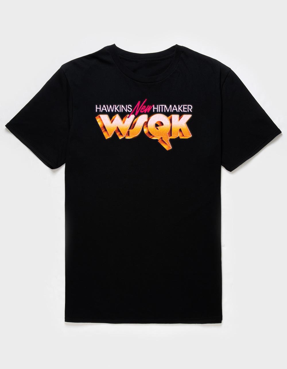 STRANGER THINGS Hawkins Hitmaker Retro Unisex Tee - BLACK