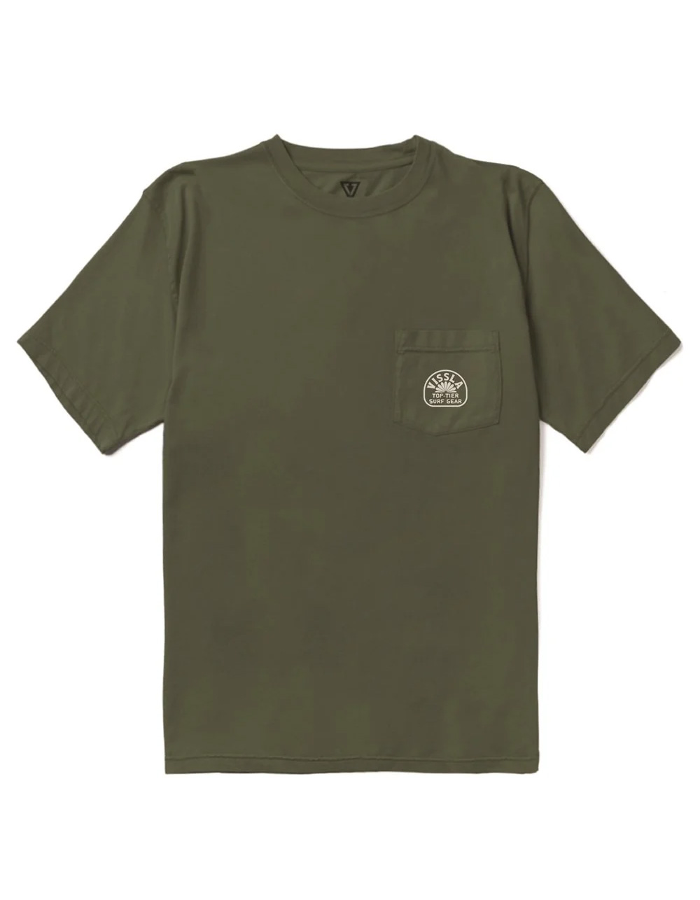 VISSLA Top Tier Mens Pocket Tee - FOREST